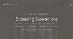 Desktop Screenshot of cardozaconstruction.com